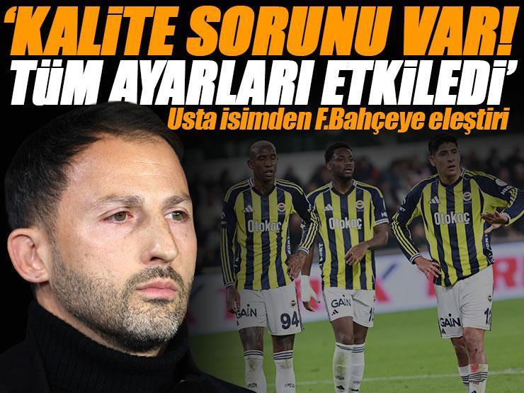 Başakşehir - Fenerbahçe maçının ardından usta isimlerden eleştiri: 'Kalite sorunu var' | 'Açmaza düştü'