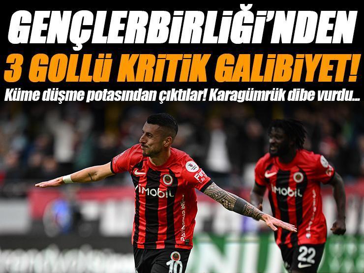 Gençlerbirliği'nden 6 puanlık galibiyet! (Gençlerbirliği 3-0 Fatih Karagümrük)