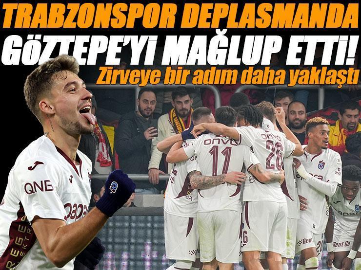 Trabzonspor zirve yarışında kritik 3 puanı aldı! Göztepe - Trabzonspor maçı sonucu: 1-2