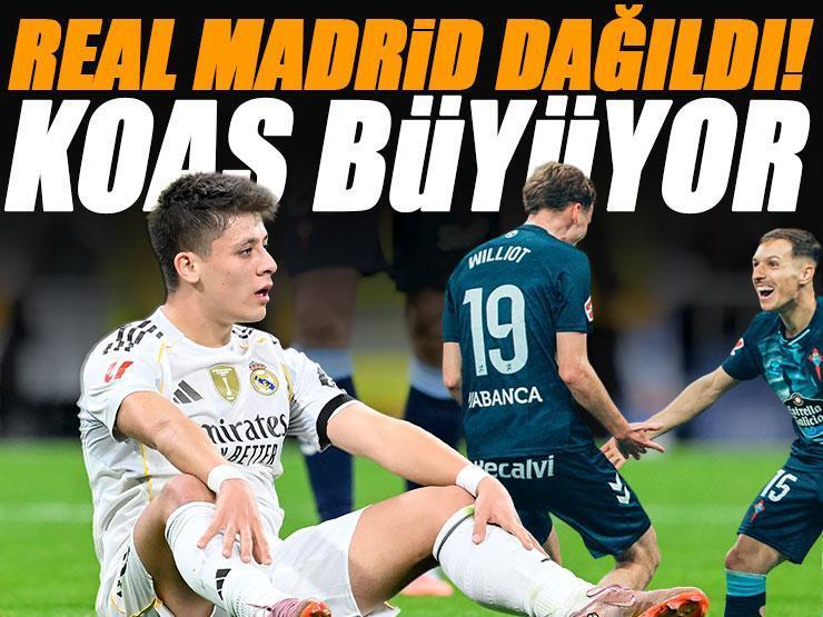 Real Madrid dağıldı, Bernabeu'da kaos büyüyor! Real Madrid - Celta Vigo maç sonucu 0-2