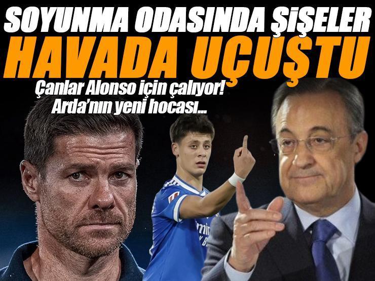 Soyunma odasına şişeler havalarda uçuştu! Real Madrid'de çanlar Xabi Alonso için çalıyor: Arda Güler'in yeni hocası...