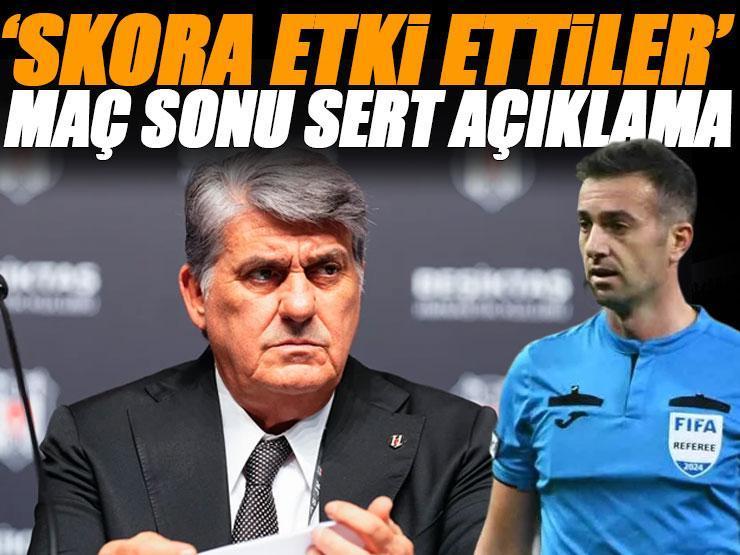Beşiktaş'tan maç sonu hakem açıklaması: 'Rezil yönetimle maçın skoruna direkt etki etmiştir'