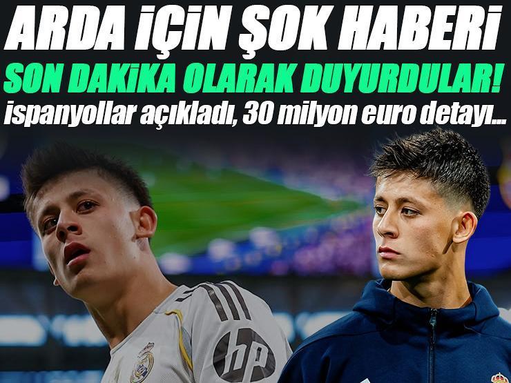 Arda Güler için şok haberi İspanyol basını duyurdu! Real Madrid'de son dakika...