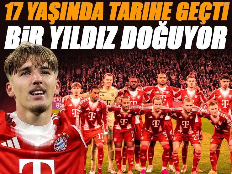 Bayern'in 17'lik yeteneği Lennart Karl Şampiyonlar Ligi tarihine geçti... Bayern Münih - Sporting maç sonucu 3-1