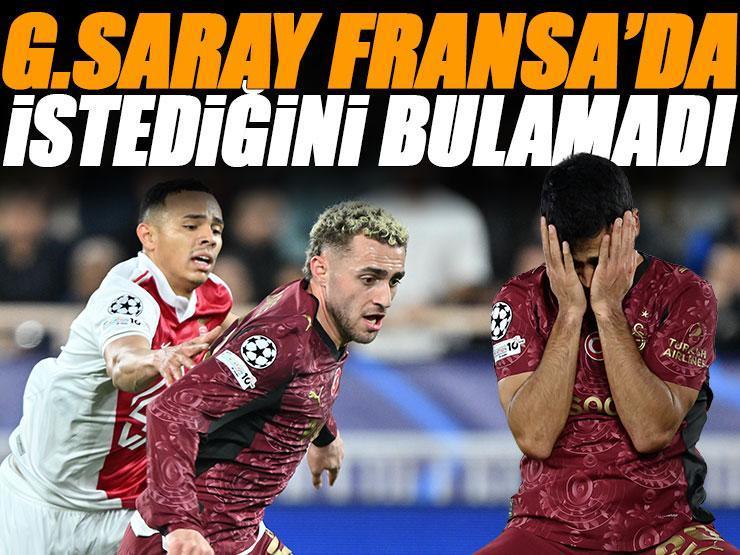 Galatasaray, Fransa'da istediğini bulamadı! Tek golle mağlup oldu | Monaco - Galatasaray maç sonucu: 1-0