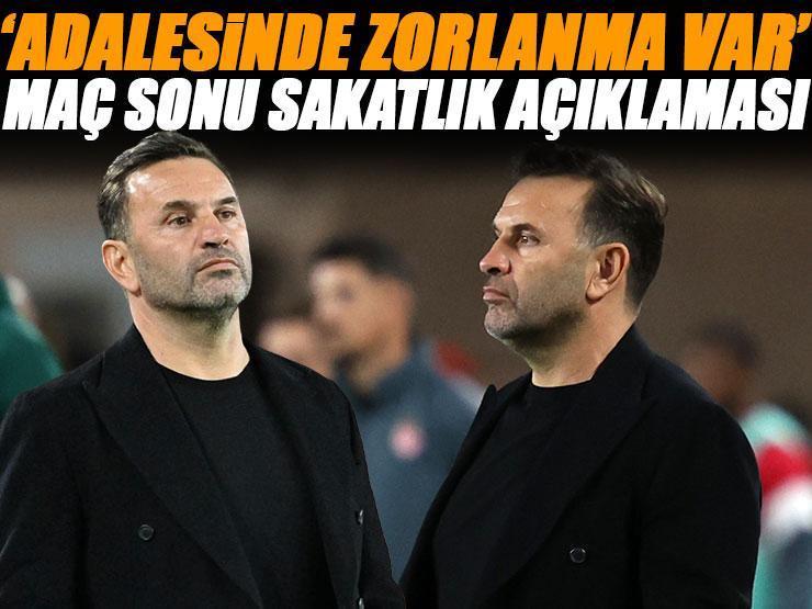 Galatasaray teknik direktörü Okan Buruk: 'Adalesinde zorlanma var'