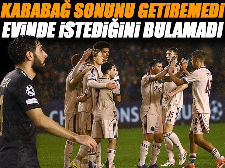 Karabağ evinde istediğini bulamadı! Ajax 3 puanla tanıştı | Karabağ - Ajax maç sonucu: 2-4