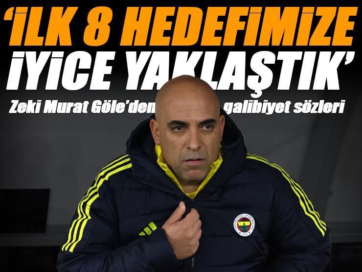 Brann galibiyeti sonrası Fenerbahçe'de Zeki Murat Göle: İlk 8 hedefimize iyice yaklaştık