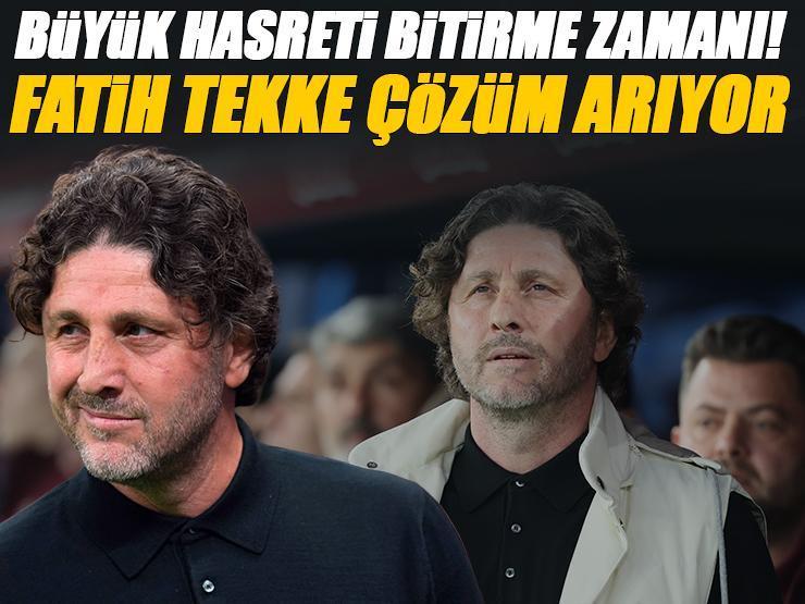 Trabzonspor'da büyük hasreti bitirme zamanı! Tekke çözüm arıyor...