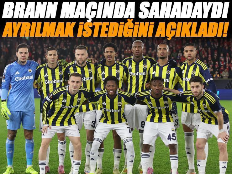 Fenerbahçe'de flaş ayrılık! Brann maçında sahadaydı