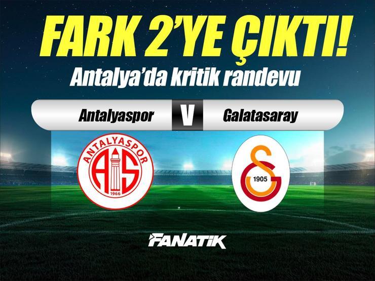 Antalyaspor - Galatasaray maçı Canlı Anlatım - Antalyaspor - Galatasaray maçı kadrosu, skoru ve istatistikleri