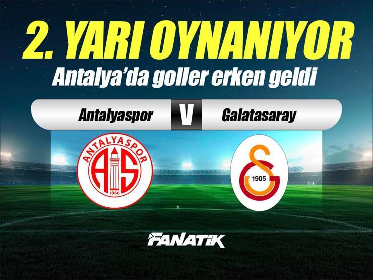 Antalyaspor - Galatasaray maçı Canlı Anlatım - Antalyaspor - Galatasaray maçı kadrosu, skoru ve istatistikleri