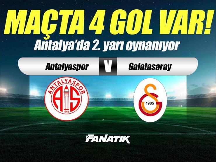 Antalyaspor - Galatasaray maçı Canlı Anlatım - Antalyaspor - Galatasaray maçı kadrosu, skoru ve istatistikleri