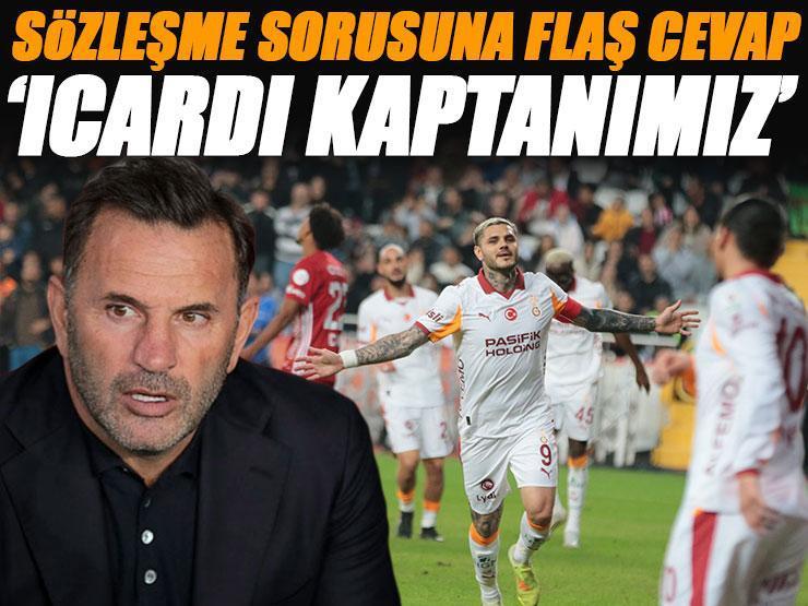 'Icardi bizim kaptanımız!' Okan Buruk'tan sözleşme açıklaması