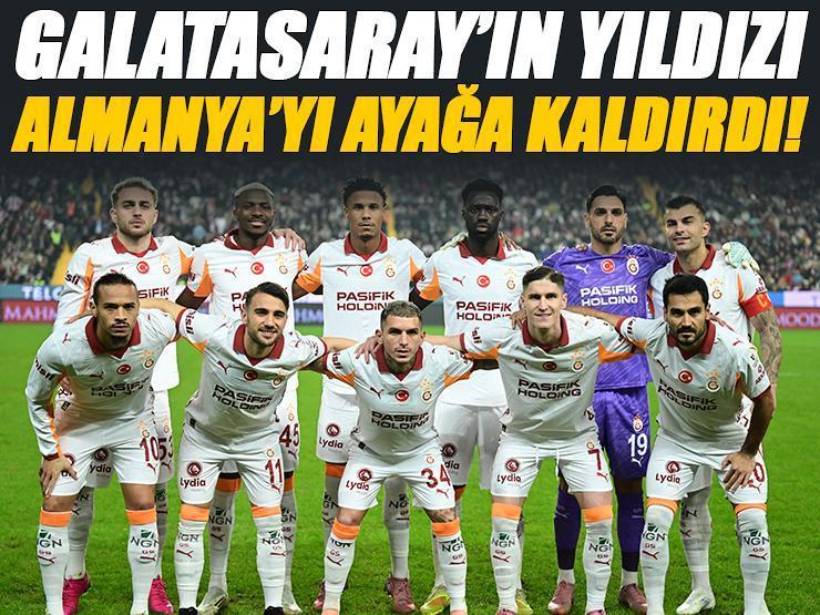 Galatasaray'ın yıldızı, Almanya'yı ayağa kaldırdı! Olay sözler...