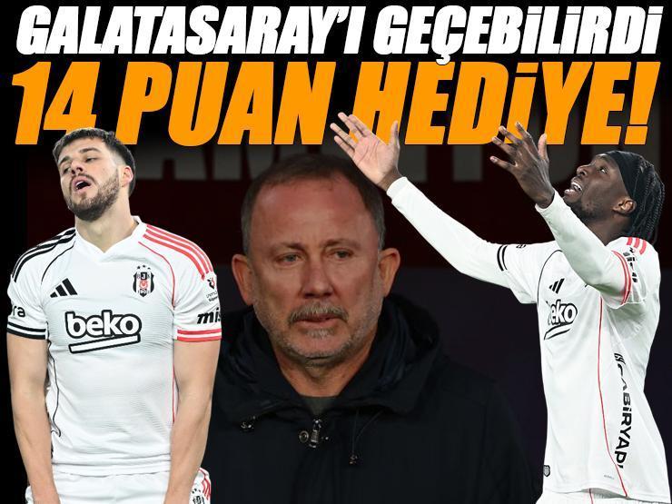 Beşiktaş 14 puanı hediye etti! Lider olabilirdi