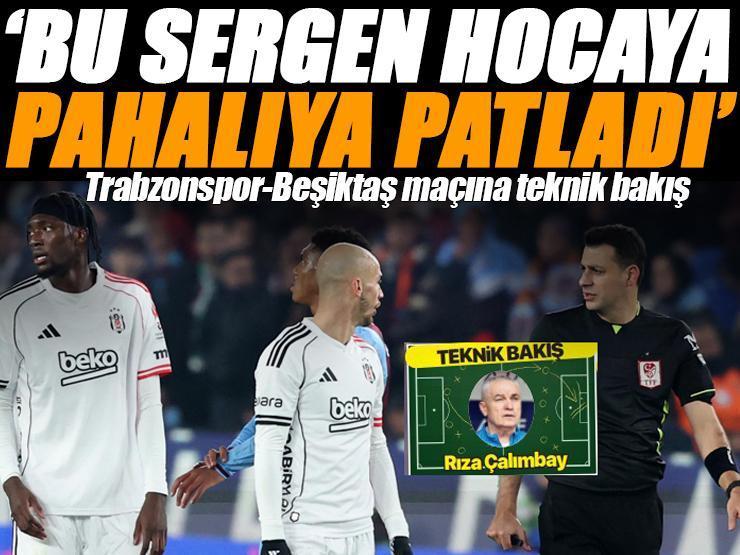 Teknik direktör Rıza Çalımbay'dan Trabzonspor-Beşiktaş maçına teknik bakış: 'Şanssızlıklar gecesi'