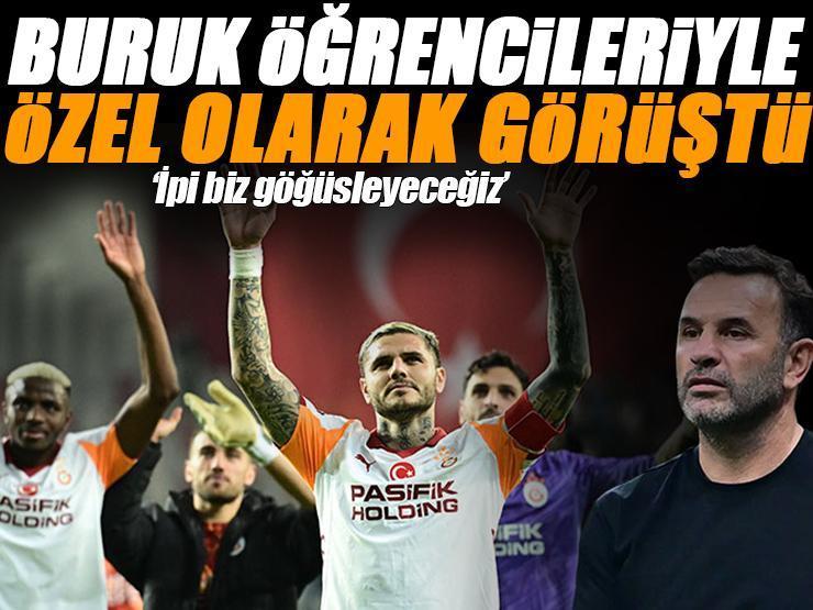 Galatasaray'da keyifler yerinde! Buruk'tan öğrencilerine özel tebrik