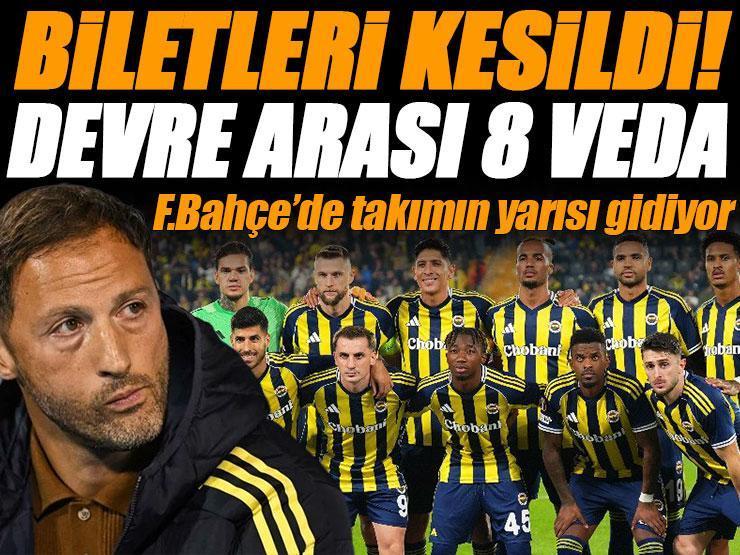 Fenerbahçe'de takımın yarısı gidiyor! Devre arasında tam 8 ayrılık...