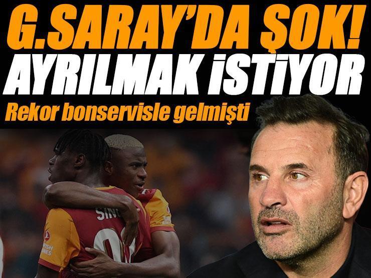 Galatasaray'ın rekor bonservisle aldığı yıldız 'hemen' ayrılmak istiyor! Zararına satılacak...