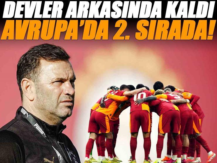 Galatasaray Avrupa'da ikinci sırada! Barcelona'yı solladı