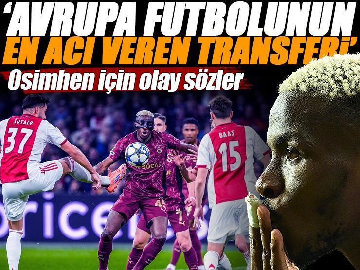 'Avrupa'nın en acı veren transfer anlaşması' Osimhen için olay ifadeler: Ödül sonrası yayınlandı