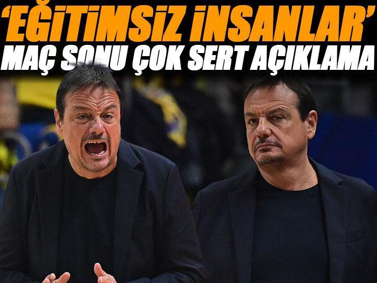 Panathinaikos başantrenörü Ergin Ataman: 'Eğitimsiz insanların tezahüratı'