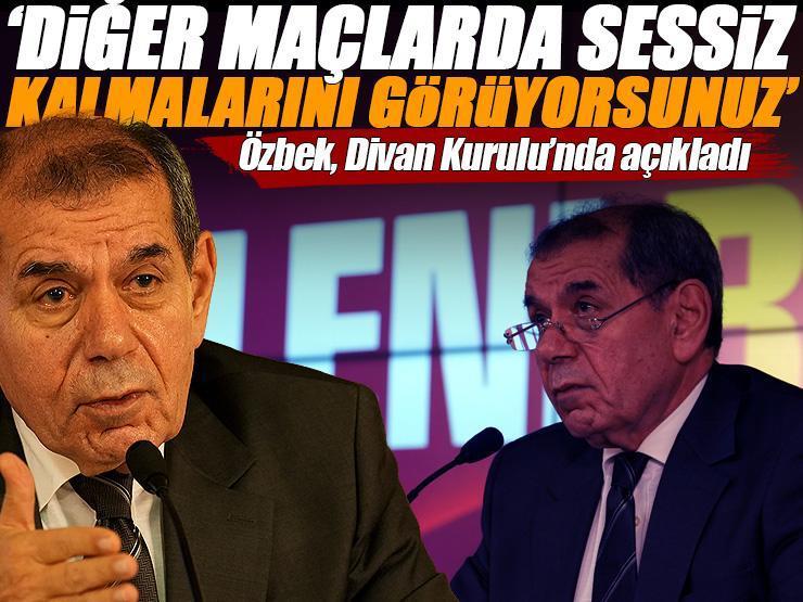 'Dört koldan saldırılar devam ediyor' Galatasaray'da Başkan Dursun Özbek açıkladı: Sessiz kalmalarını görüyorsunuz