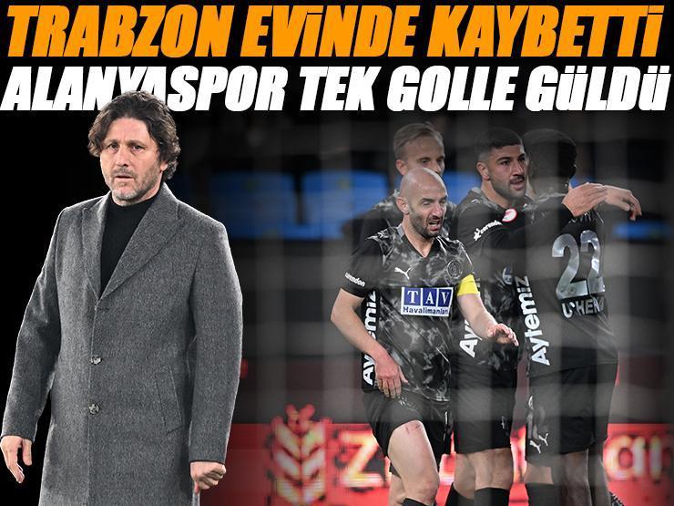 Trabzonspor evinde kaybetti! Trabzonspor - Alanyaspor maçı sonucu 0-1