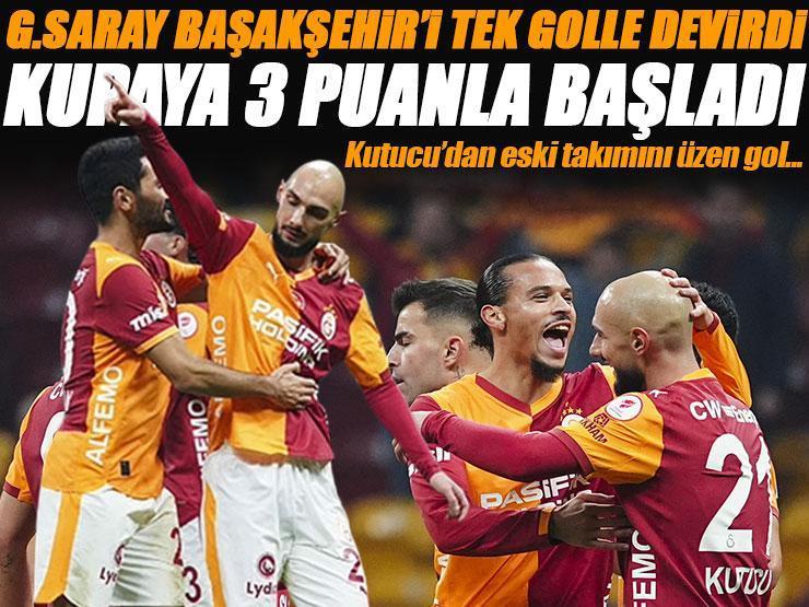 Galatasaray Kupa'da gruplara 3 puanla başladı... Galatasaray - Başakşehir maç sonucu 1-0