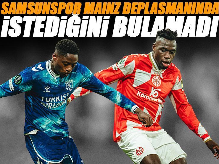 Samsunspor, Mainz karşısında istediğini bulamadı! Mainz - Samsunspor maçı sonucu: 2-0