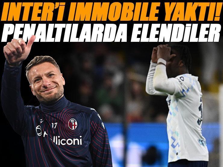Immobile Inter'i yaktı! Bologna, Inter'i eleyerek finale yükseldi