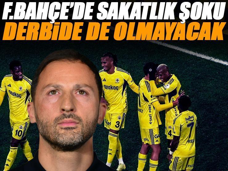 Fenerbahçe'de sakatlık şoku: Beşiktaş derbisinde de yok!