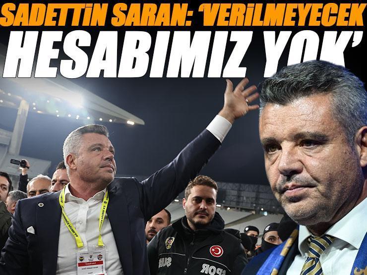 Saadettin Saran'dan açıklama: Bizim artık şampiyon olmaktan başka şansımız yok