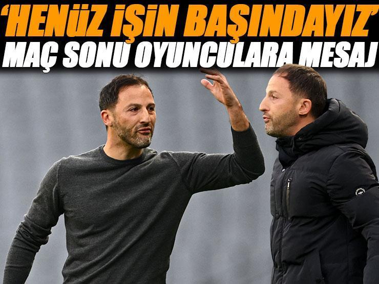 Fenerbahçe teknik direktörü Domenico Tedesco: 'Henüz işin başındayız'