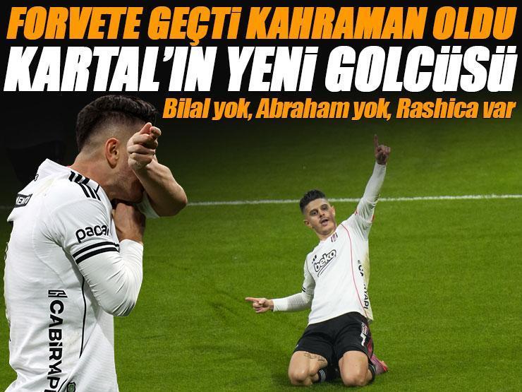 Beşiktaş'ın golcüsü Milot Rashica! Forvete geçti, kahraman oldu