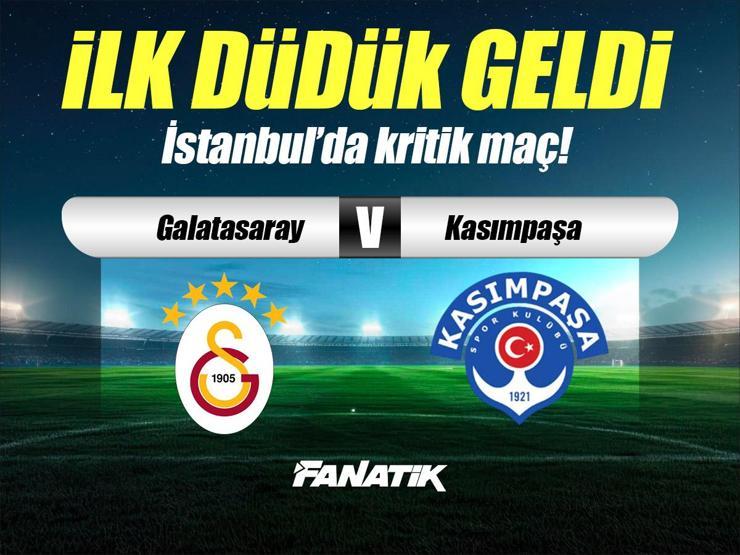 Galatasaray – Kasımpaşa maçı Canlı Anlatım – GS KASIMPAŞA maçı kadroları, skoru ve istatistikleri (Süper Lig'de 17. hafta)