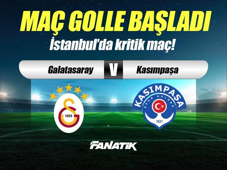 Galatasaray – Kasımpaşa maçı Canlı Anlatım – GS KASIMPAŞA maçı kadroları, skoru ve istatistikleri (Süper Lig'de 17. hafta)