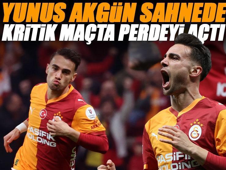 Yunus Akgün'den klas bitiriş! Kritik maçta perdeyi açtı
