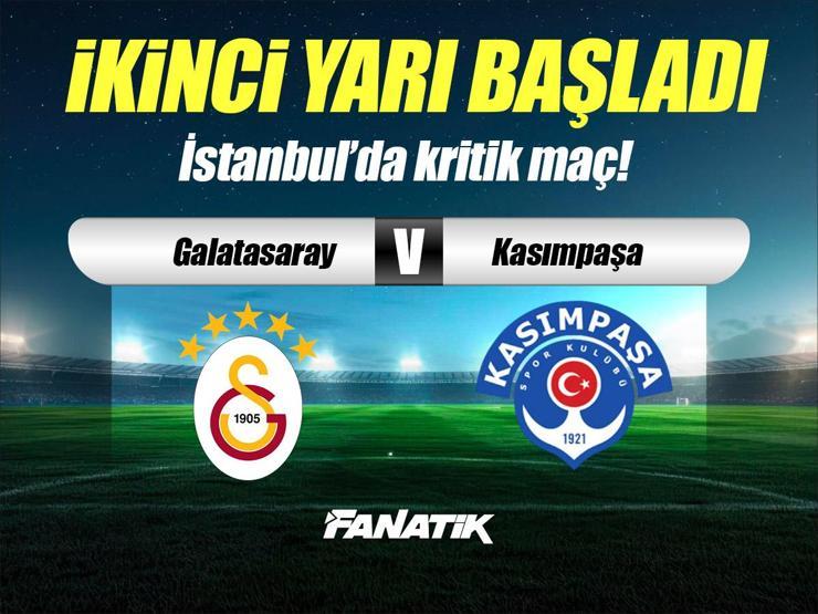 Galatasaray – Kasımpaşa maçı Canlı Anlatım – GS KASIMPAŞA maçı kadroları, skoru ve istatistikleri (Süper Lig'de 17. hafta)