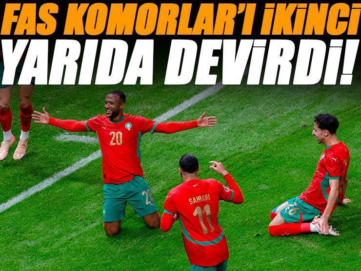 Fas, Komorlar'ı 2 golle mağlup etti! Fas - Komorlar maçı sonucu: 2-0