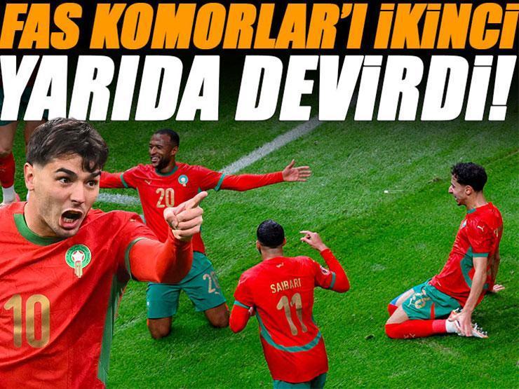Fas, Komorlar'ı 2 golle mağlup etti! Fas - Komorlar maçı sonucu: 2-0