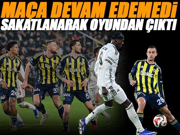 Fenerbahçe'de sakatlık! Yıldız oyuncu devam edemedi