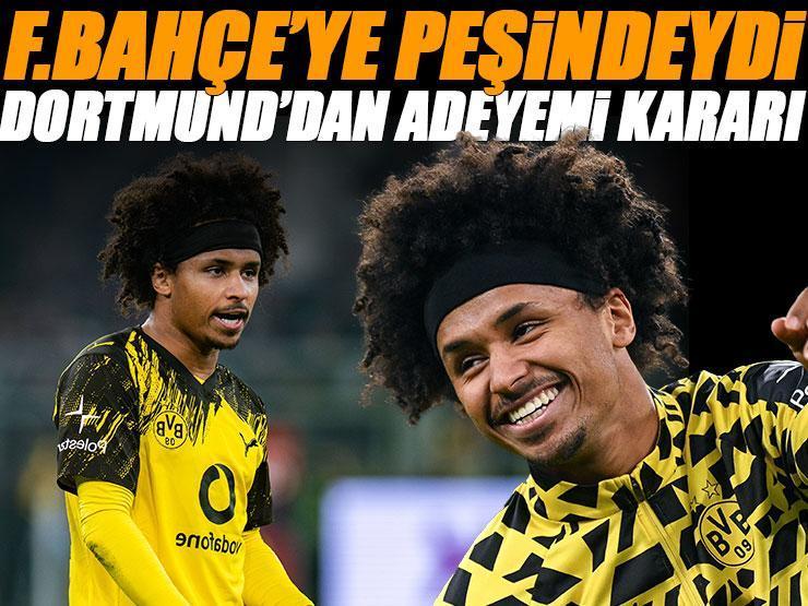 Fenerbahçe peşindeydi! Dortmund'dan Adeyemi kararı...