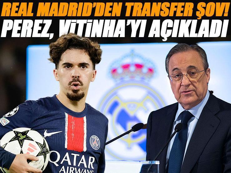 Florentino Perez Vitinha'yı açıkladı, Real Madrid transferde şova hazırlanıyor