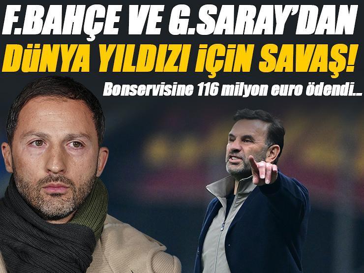 Fenerbahçe ve Galatasaray'dan 116 milyon euroluk transfer savaşı! Dünyaca ünlü yıldız kimi seçecek? Transferde son dakika...