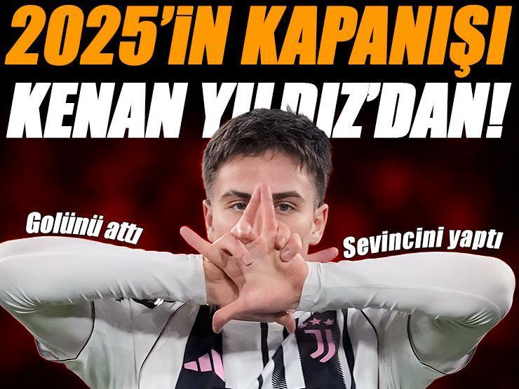 2025'in kapanışını Kenan Yıldız yaptı! Golünü attı, sevincini yaptı