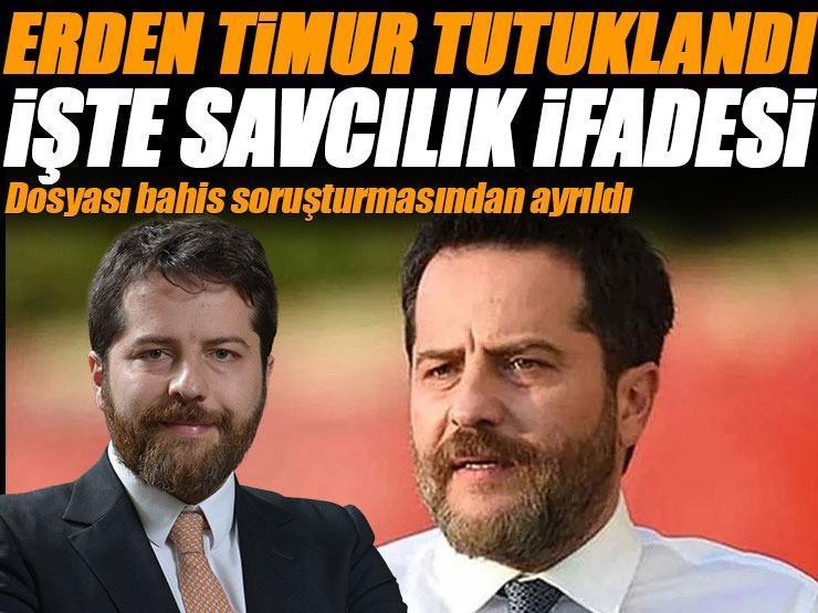 Futbolda bahis soruşturması: Erden Timur tutuklandı!