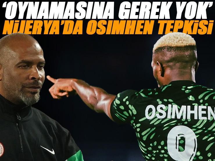 'Teknik direktör Osimhen'den korkuyor' Nijerya'da Eric Chelle'ye olay tepki: Oynamasına gerek yoktu