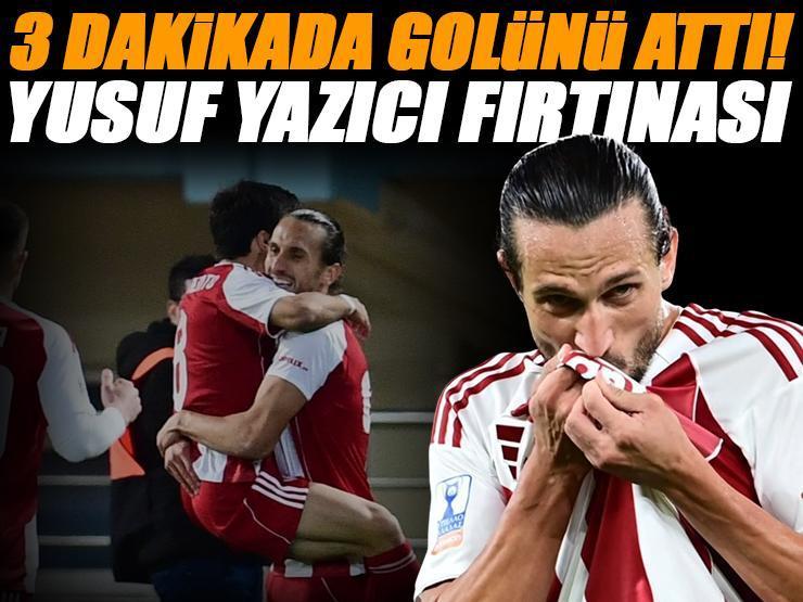 Yusuf Yazıcı 3 dakikada gol attı, kupayı aldı! Yunanistan'da muhteşem performans